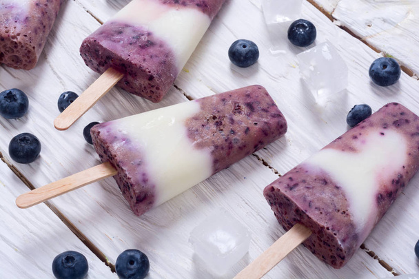 Ice yogurt popsicle  - Photo, image