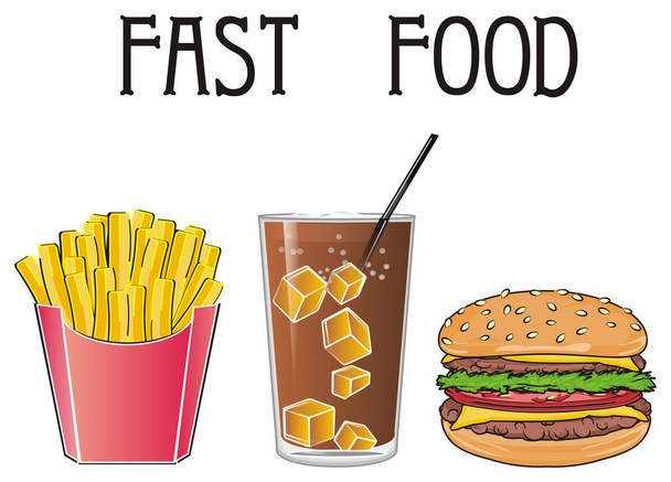 tasty fast food - Foto, afbeelding