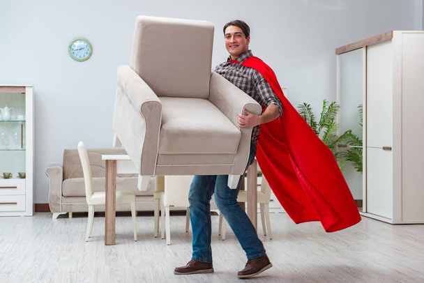 Super eroe più pulito di lavoro a casa - Foto, immagini