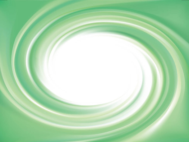 Vektorhintergrund aus leuchtend grünen Wirbeln - Vektor, Bild