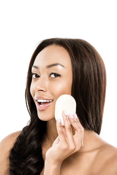 african american woman with soap - Photo, Image