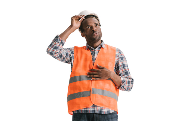 construction worker in safety vest - Photo, Image