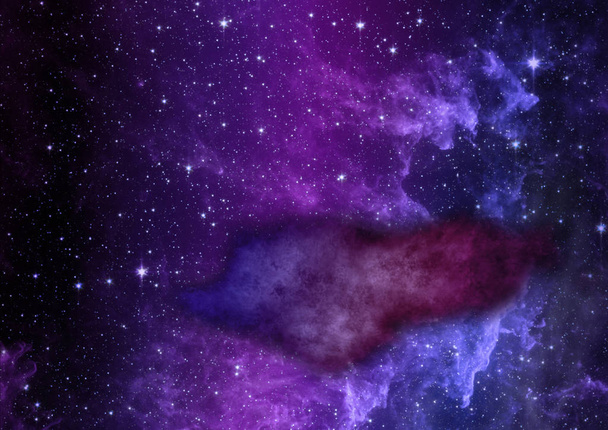Star field in space and a nebulae - Foto, Bild