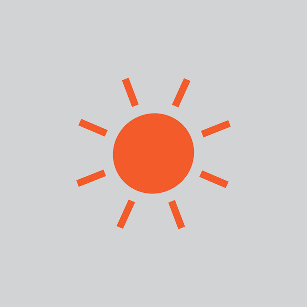 Ilustración del icono del sol
 - Vector, imagen