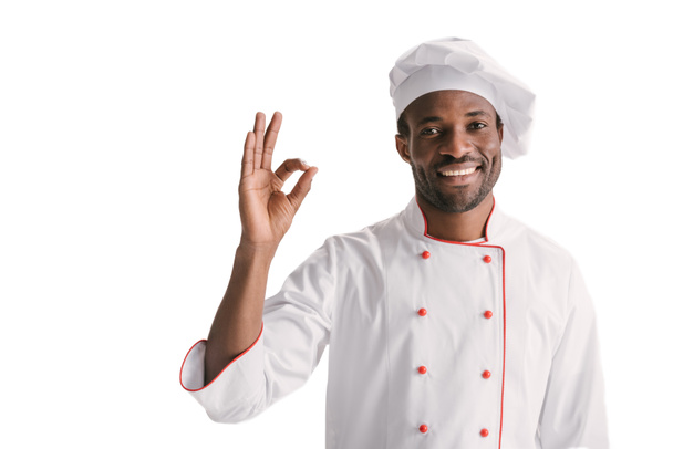 chef mostrando signo de aprobación
 - Foto, Imagen