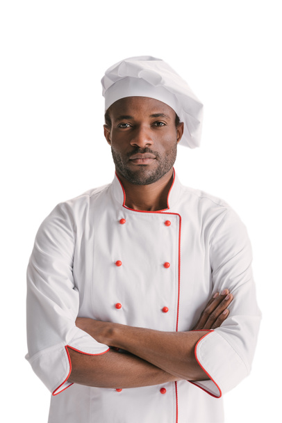 handsome chef with folded arms - Fotoğraf, Görsel