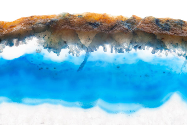 Абстрактний фон, синій агат шматочок мінералу
 - Фото, зображення