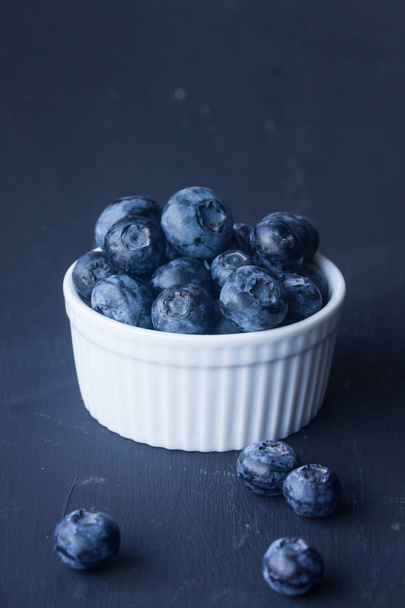 Blueberry on a black background - Fotó, kép