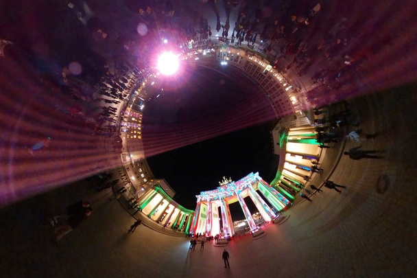 Φεστιβάλ των φώτων, η πύλη του Βρανδεμβούργου, - Φωτογραφία, εικόνα