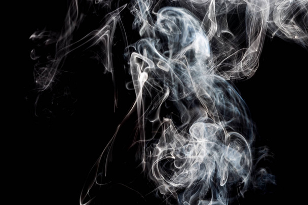 Smoke on black background. - 写真・画像