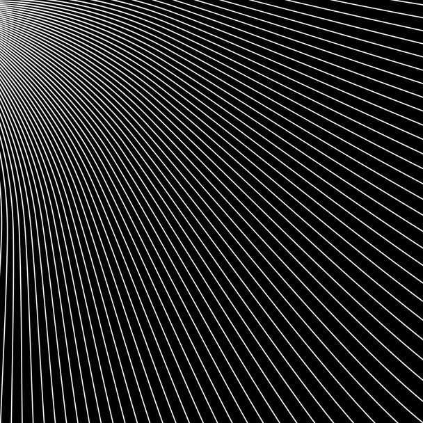 Abstract diagonal radial beams on black background. - Vector, Image