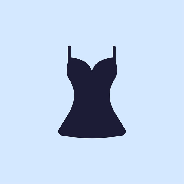 dress flat icon - Vector, imagen