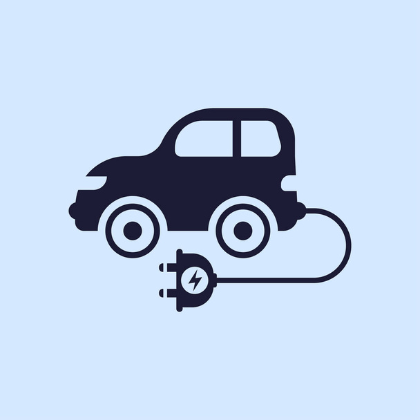 electric car icon - Вектор,изображение