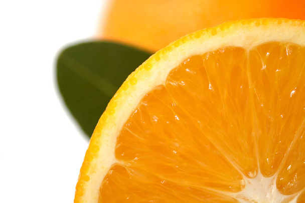 Navel Orange Isolated on White Background - Photo, Image