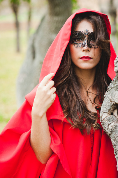 Masked Red Riding Hood - Photo, Image