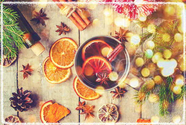 Mulled wine. Selective focus.  - Photo, Image