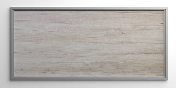 Panneau en bois sur fond blanc. Illustration 3d
 - Photo, image