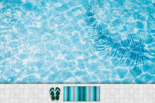 Sininen uima-allas
 - Valokuva, kuva