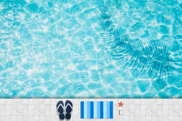 Sininen uima-allas
 - Valokuva, kuva
