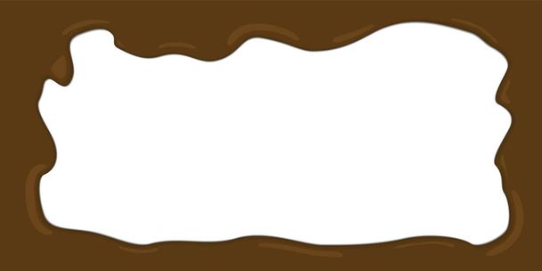 Olvasztott csokoládé kocka vektor illusztráció - Vektor, kép