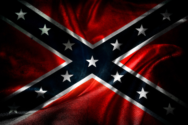 Vlajka Konfederace grunge - Fotografie, Obrázek