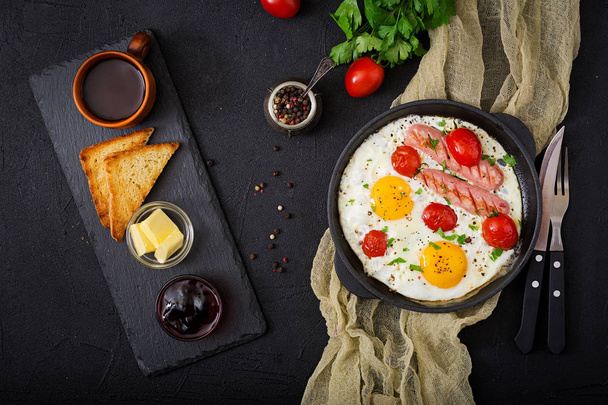 Lezzetli İngiliz kahvaltısı  - Fotoğraf, Görsel