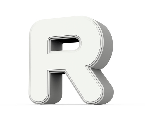 white letter R - Foto, Imagem