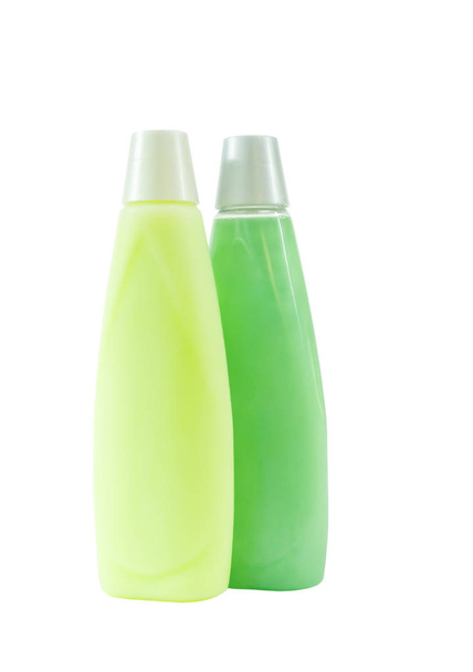 Δύο μπουκάλια σαμπουάν πράσινο - Φωτογραφία, εικόνα