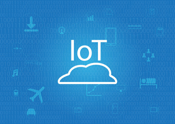 IoT - Internet of thing background - Vector, Image