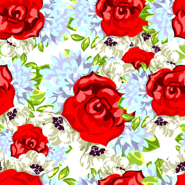 seamless floral pattern  - Wektor, obraz