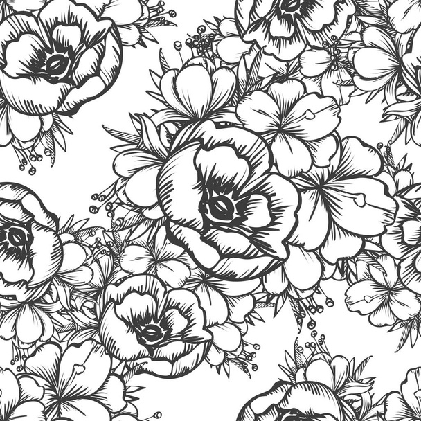 seamless floral pattern  - Vektor, Bild