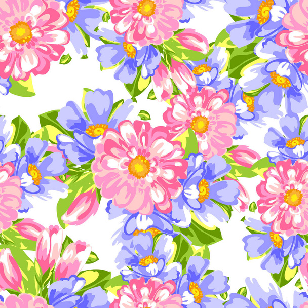 seamless floral pattern  - Vector, imagen