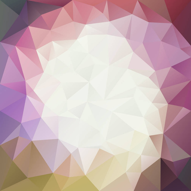 vector abstract irregular polygon background with a triangle pattern in lighting colors in the middle - Vector, Image
