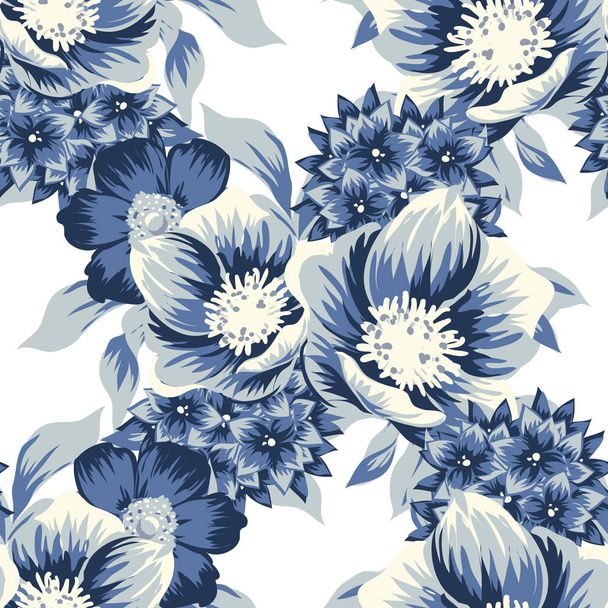 Vintage style floral background - Vecteur, image