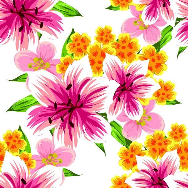 Vintage style floral background - Vektor, kép