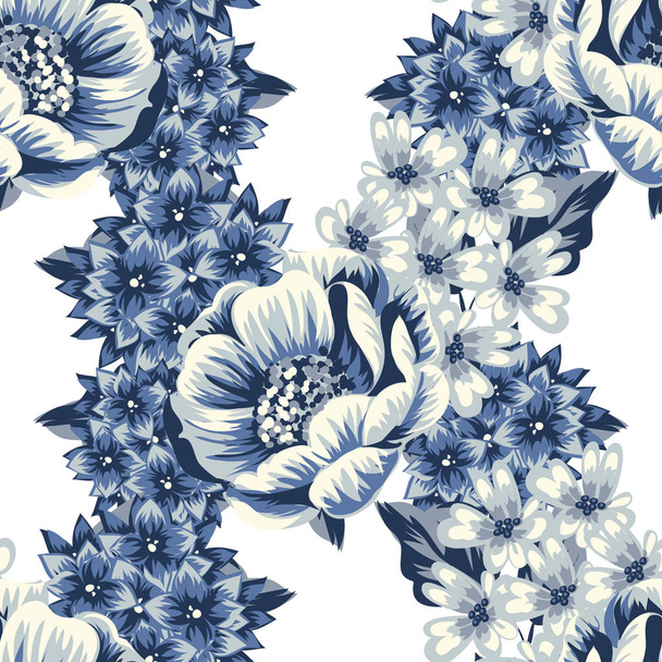 seamless floral pattern  - Vector, Image
