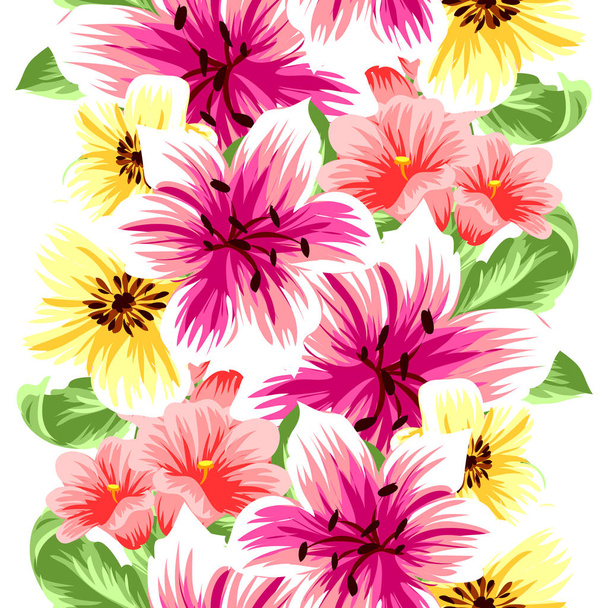 Vintage style floral background - Vecteur, image