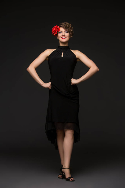 tango ruhás nő - Fotó, kép