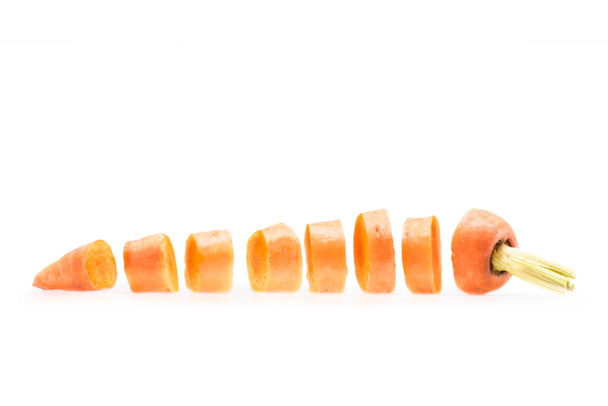 szelet érett friss sárgarépa - Fotó, kép