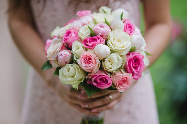 wedding flowers bride bouquet - Foto, Imagem