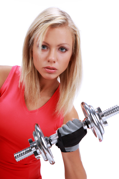 Healthy Fitness Woman Working Out - 写真・画像