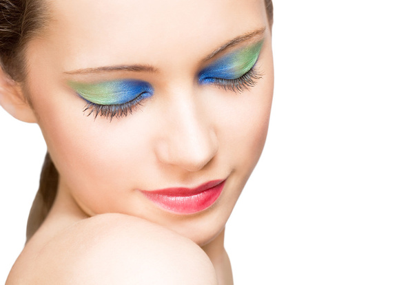 Makeup with amazing colors. - Foto, Imagen