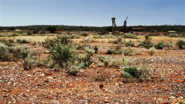 verlassene Goldmine im australischen Outback - Filmmaterial, Video