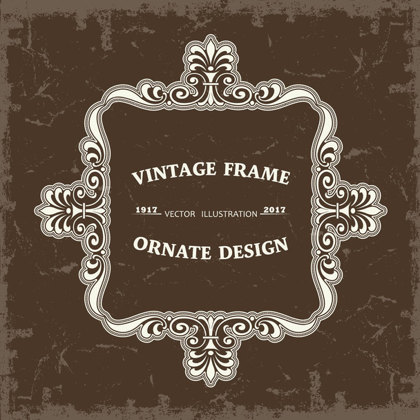 vintage style frame - Vektor, Bild