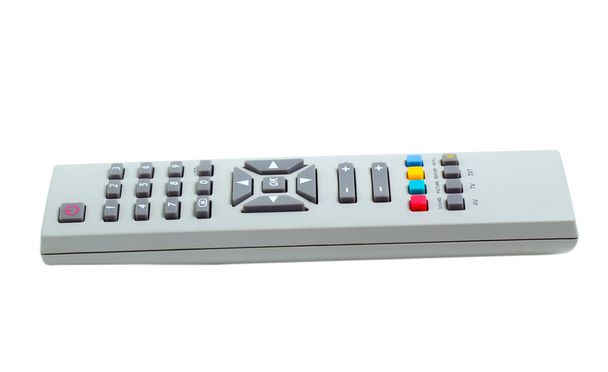 controle remoto tv prata isolado fundo branco (clipping pat
 - Foto, Imagem
