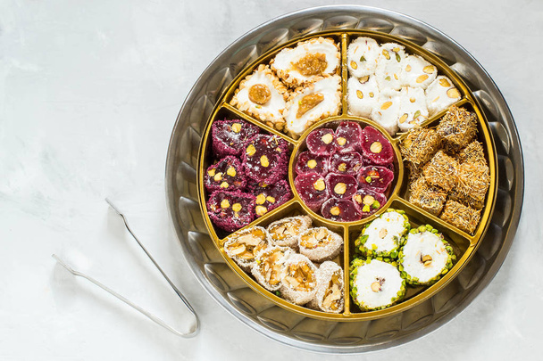 Eastern sweets. Turkish delight (Rahat lokum)  - Photo, Image