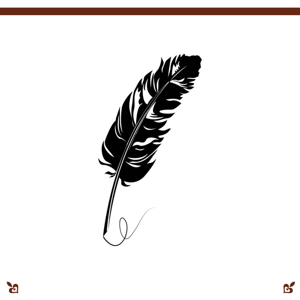 Feather icon  illustration  - Vector, Image