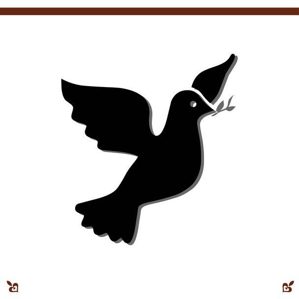 ilustração ícone de pombo
 - Vetor, Imagem