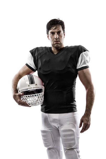 Football Player with a Black uniform - Zdjęcie, obraz