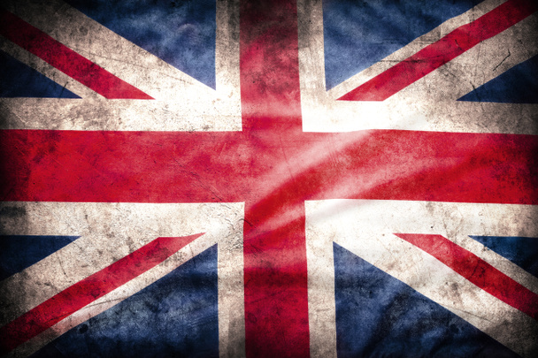 Grungy British flag - Photo, Image